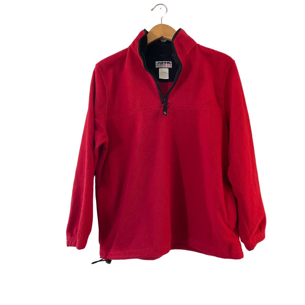 Alpine Tek by Palmettos 1/4 Zip Fleece Pullover Sweatshirt Womens Size‎ L…